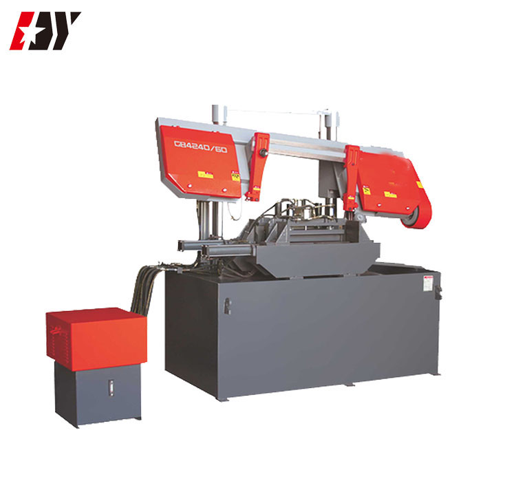 Thread steel cutting band saw machine